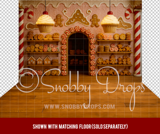 Painterly Christmas Candy Shop Christmas Fabric Backdrop-Fabric Photography Backdrop-Snobby Drops Fabric Backdrops for Photography, Exclusive Designs by Tara Mapes Photography, Enchanted Eye Creations by Tara Mapes, photography backgrounds, photography backdrops, fast shipping, US backdrops, cheap photography backdrops