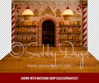 Painterly Christmas Candy Shop Christmas Fabric or Rubber Backed Floor-Floor-Snobby Drops Fabric Backdrops for Photography, Exclusive Designs by Tara Mapes Photography, Enchanted Eye Creations by Tara Mapes, photography backgrounds, photography backdrops, fast shipping, US backdrops, cheap photography backdrops