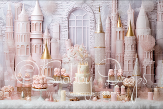 Pastel Cake and Sweets Fabric Backdrop-Fabric Photography Backdrop-Snobby Drops Fabric Backdrops for Photography, Exclusive Designs by Tara Mapes Photography, Enchanted Eye Creations by Tara Mapes, photography backgrounds, photography backdrops, fast shipping, US backdrops, cheap photography backdrops