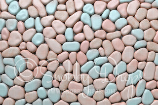 Pastel Candy Cobblestone Fabric Floor-Fabric Floor-Snobby Drops Fabric Backdrops for Photography, Exclusive Designs by Tara Mapes Photography, Enchanted Eye Creations by Tara Mapes, photography backgrounds, photography backdrops, fast shipping, US backdrops, cheap photography backdrops