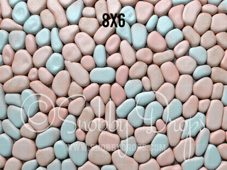 Pastel Candy Cobblestone Fabric or Rubber Backed Floor-Floor-Snobby Drops Fabric Backdrops for Photography, Exclusive Designs by Tara Mapes Photography, Enchanted Eye Creations by Tara Mapes, photography backgrounds, photography backdrops, fast shipping, US backdrops, cheap photography backdrops