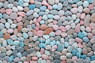 Pastel Candy Stone Fabric Floor-Fabric Floor-Snobby Drops Fabric Backdrops for Photography, Exclusive Designs by Tara Mapes Photography, Enchanted Eye Creations by Tara Mapes, photography backgrounds, photography backdrops, fast shipping, US backdrops, cheap photography backdrops
