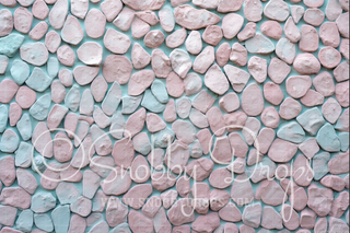 Pastel Candy Stone Fabric or Rubber Backed Floor-Floor-Snobby Drops Fabric Backdrops for Photography, Exclusive Designs by Tara Mapes Photography, Enchanted Eye Creations by Tara Mapes, photography backgrounds, photography backdrops, fast shipping, US backdrops, cheap photography backdrops