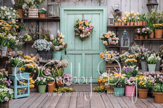 Pastel Easter Room Fabric Backdrop-Fabric Photography Backdrop-Snobby Drops Fabric Backdrops for Photography, Exclusive Designs by Tara Mapes Photography, Enchanted Eye Creations by Tara Mapes, photography backgrounds, photography backdrops, fast shipping, US backdrops, cheap photography backdrops