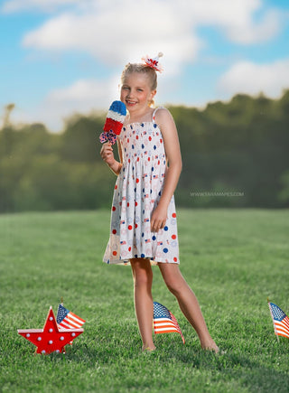 Patriotic Propsicle, Lolliprop, or Cotton Candy-Accessories-Snobby Drops Fabric Backdrops for Photography, Exclusive Designs by Tara Mapes Photography, Enchanted Eye Creations by Tara Mapes, photography backgrounds, photography backdrops, fast shipping, US backdrops, cheap photography backdrops