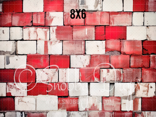 Peppermint Brick Fabric or Rubber Backed Floor-Floor-Snobby Drops Fabric Backdrops for Photography, Exclusive Designs by Tara Mapes Photography, Enchanted Eye Creations by Tara Mapes, photography backgrounds, photography backdrops, fast shipping, US backdrops, cheap photography backdrops