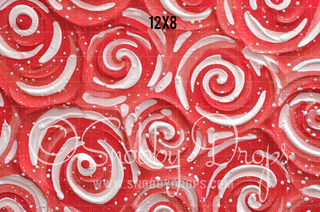 Peppermint Swirl Candy Fabric or Rubber Backed Floor-Floor-Snobby Drops Fabric Backdrops for Photography, Exclusive Designs by Tara Mapes Photography, Enchanted Eye Creations by Tara Mapes, photography backgrounds, photography backdrops, fast shipping, US backdrops, cheap photography backdrops