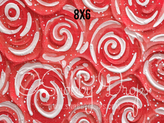 Peppermint Swirl Candy Fabric or Rubber Backed Floor-Floor-Snobby Drops Fabric Backdrops for Photography, Exclusive Designs by Tara Mapes Photography, Enchanted Eye Creations by Tara Mapes, photography backgrounds, photography backdrops, fast shipping, US backdrops, cheap photography backdrops