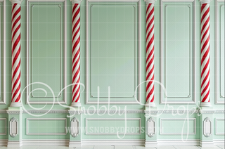 Peppermint Wall Fabric Backdrop-Fabric Photography Backdrop-Snobby Drops Fabric Backdrops for Photography, Exclusive Designs by Tara Mapes Photography, Enchanted Eye Creations by Tara Mapes, photography backgrounds, photography backdrops, fast shipping, US backdrops, cheap photography backdrops