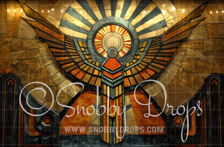 Phoenix Art Deco Fabric Backdrop-Fabric Photography Backdrop-Snobby Drops Fabric Backdrops for Photography, Exclusive Designs by Tara Mapes Photography, Enchanted Eye Creations by Tara Mapes, photography backgrounds, photography backdrops, fast shipping, US backdrops, cheap photography backdrops