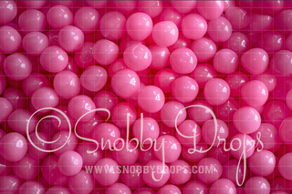 Pink Gumballs Fabric Backdrop-Fabric Photography Backdrop-Snobby Drops Fabric Backdrops for Photography, Exclusive Designs by Tara Mapes Photography, Enchanted Eye Creations by Tara Mapes, photography backgrounds, photography backdrops, fast shipping, US backdrops, cheap photography backdrops