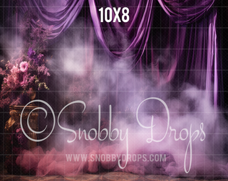 Plum Perfect Smoky Studio Fabric Backdrop-Fabric Photography Backdrop-Snobby Drops Fabric Backdrops for Photography, Exclusive Designs by Tara Mapes Photography, Enchanted Eye Creations by Tara Mapes, photography backgrounds, photography backdrops, fast shipping, US backdrops, cheap photography backdrops