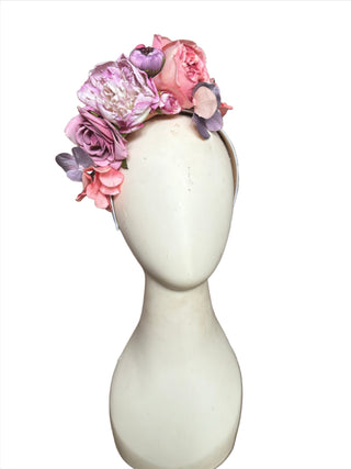 Pretty in Peonies FlowerFall Headpiece-Accessories-Snobby Drops Fabric Backdrops for Photography, Exclusive Designs by Tara Mapes Photography, Enchanted Eye Creations by Tara Mapes, photography backgrounds, photography backdrops, fast shipping, US backdrops, cheap photography backdrops