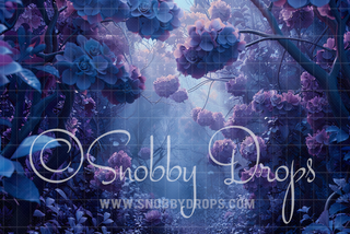 Purple Hazy Fantasy Forest Fabric Backdrop-Fabric Photography Backdrop-Snobby Drops Fabric Backdrops for Photography, Exclusive Designs by Tara Mapes Photography, Enchanted Eye Creations by Tara Mapes, photography backgrounds, photography backdrops, fast shipping, US backdrops, cheap photography backdrops