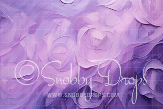 Purple Roses Oil Painting Texture Fabric Backdrop-Fabric Photography Backdrop-Snobby Drops Fabric Backdrops for Photography, Exclusive Designs by Tara Mapes Photography, Enchanted Eye Creations by Tara Mapes, photography backgrounds, photography backdrops, fast shipping, US backdrops, cheap photography backdrops