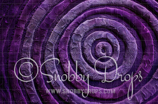 Purple Spiral Carpet Fabric Backdrop-Fabric Photography Backdrop-Snobby Drops Fabric Backdrops for Photography, Exclusive Designs by Tara Mapes Photography, Enchanted Eye Creations by Tara Mapes, photography backgrounds, photography backdrops, fast shipping, US backdrops, cheap photography backdrops