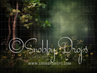 Quiet Fantasy Forest Fabric Backdrop-Fabric Photography Backdrop-Snobby Drops Fabric Backdrops for Photography, Exclusive Designs by Tara Mapes Photography, Enchanted Eye Creations by Tara Mapes, photography backgrounds, photography backdrops, fast shipping, US backdrops, cheap photography backdrops