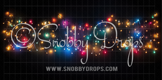 Rainbow Fairy Lights Dance Backdrop-Fabric Photography Backdrop-Snobby Drops Fabric Backdrops for Photography, Exclusive Designs by Tara Mapes Photography, Enchanted Eye Creations by Tara Mapes, photography backgrounds, photography backdrops, fast shipping, US backdrops, cheap photography backdrops