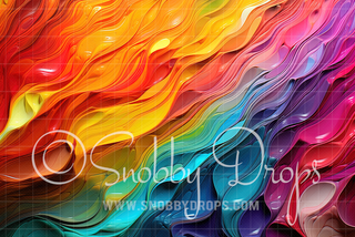 Rainbow Paint Fabric Backdrop-Fabric Photography Backdrop-Snobby Drops Fabric Backdrops for Photography, Exclusive Designs by Tara Mapes Photography, Enchanted Eye Creations by Tara Mapes, photography backgrounds, photography backdrops, fast shipping, US backdrops, cheap photography backdrops