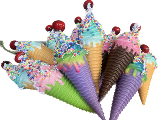 Rainbow Sprinkles Ice Cream Prop-Accessories-Snobby Drops Fabric Backdrops for Photography, Exclusive Designs by Tara Mapes Photography, Enchanted Eye Creations by Tara Mapes, photography backgrounds, photography backdrops, fast shipping, US backdrops, cheap photography backdrops