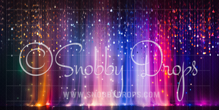 Rainbow Twinkle Sparkles Dance Backdrop-Fabric Photography Backdrop-Snobby Drops Fabric Backdrops for Photography, Exclusive Designs by Tara Mapes Photography, Enchanted Eye Creations by Tara Mapes, photography backgrounds, photography backdrops, fast shipping, US backdrops, cheap photography backdrops