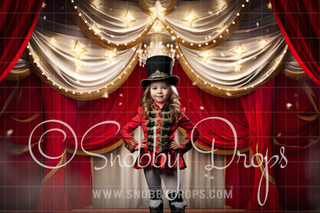 Red Circus Tent Fabric Backdrop-Fabric Photography Backdrop-Snobby Drops Fabric Backdrops for Photography, Exclusive Designs by Tara Mapes Photography, Enchanted Eye Creations by Tara Mapes, photography backgrounds, photography backdrops, fast shipping, US backdrops, cheap photography backdrops