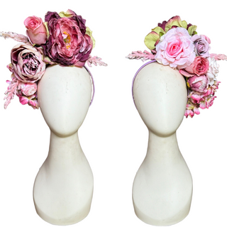 Reversible FlowerFall Headpiece-Accessories-Snobby Drops Fabric Backdrops for Photography, Exclusive Designs by Tara Mapes Photography, Enchanted Eye Creations by Tara Mapes, photography backgrounds, photography backdrops, fast shipping, US backdrops, cheap photography backdrops
