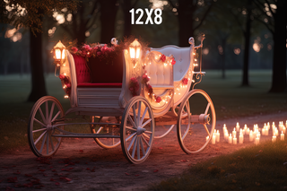 Royal Princess Carriage Fabric Backdrop-Fabric Photography Backdrop-Snobby Drops Fabric Backdrops for Photography, Exclusive Designs by Tara Mapes Photography, Enchanted Eye Creations by Tara Mapes, photography backgrounds, photography backdrops, fast shipping, US backdrops, cheap photography backdrops