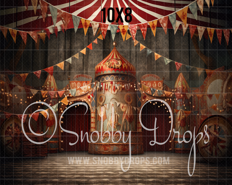Rustic Abstract Circus Tent Backdrop – Snobby Drops