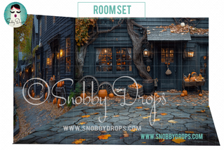 Salem Town 3 Piece Room Set-Photography Backdrop 3P Room Set-Snobby Drops Fabric Backdrops for Photography, Exclusive Designs by Tara Mapes Photography, Enchanted Eye Creations by Tara Mapes, photography backgrounds, photography backdrops, fast shipping, US backdrops, cheap photography backdrops