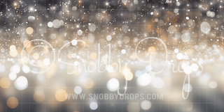 She's Golden Glitter Stars Dance Backdrop-Fabric Photography Backdrop-Snobby Drops Fabric Backdrops for Photography, Exclusive Designs by Tara Mapes Photography, Enchanted Eye Creations by Tara Mapes, photography backgrounds, photography backdrops, fast shipping, US backdrops, cheap photography backdrops