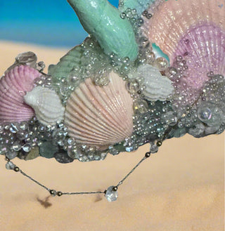 Shimmery Shells Pastel Mermaid Crown-Accessories-Snobby Drops Fabric Backdrops for Photography, Exclusive Designs by Tara Mapes Photography, Enchanted Eye Creations by Tara Mapes, photography backgrounds, photography backdrops, fast shipping, US backdrops, cheap photography backdrops