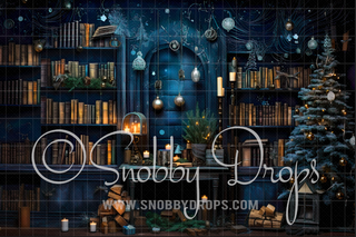 Silent Night Blue 2-Piece Fabric Room Set-Photography Backdrop 2P Room Set-Snobby Drops Fabric Backdrops for Photography, Exclusive Designs by Tara Mapes Photography, Enchanted Eye Creations by Tara Mapes, photography backgrounds, photography backdrops, fast shipping, US backdrops, cheap photography backdrops