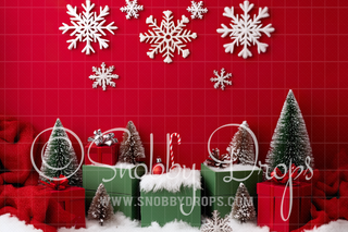 Simple Snowflakes Cake Smash Photography Backdrop-Fabric Photography Backdrop-Snobby Drops Fabric Backdrops for Photography, Exclusive Designs by Tara Mapes Photography, Enchanted Eye Creations by Tara Mapes, photography backgrounds, photography backdrops, fast shipping, US backdrops, cheap photography backdrops