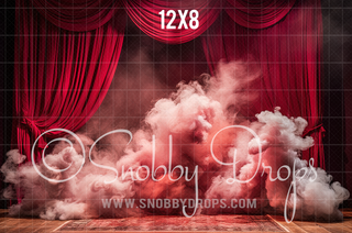 Smoky Red Studio Fabric Backdrop-Fabric Photography Backdrop-Snobby Drops Fabric Backdrops for Photography, Exclusive Designs by Tara Mapes Photography, Enchanted Eye Creations by Tara Mapes, photography backgrounds, photography backdrops, fast shipping, US backdrops, cheap photography backdrops