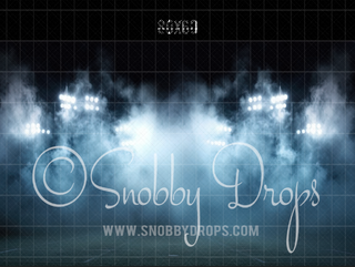 Smoky Stadium Sports Fabric Backdrop-Fabric Photography Backdrop-Snobby Drops Fabric Backdrops for Photography, Exclusive Designs by Tara Mapes Photography, Enchanted Eye Creations by Tara Mapes, photography backgrounds, photography backdrops, fast shipping, US backdrops, cheap photography backdrops