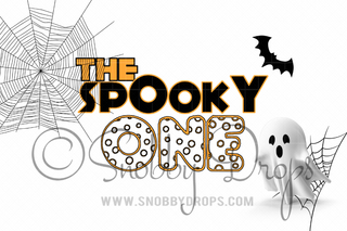 Spooky One Cake Smash Fabric Backdrop-Fabric Photography Backdrop-Snobby Drops Fabric Backdrops for Photography, Exclusive Designs by Tara Mapes Photography, Enchanted Eye Creations by Tara Mapes, photography backgrounds, photography backdrops, fast shipping, US backdrops, cheap photography backdrops