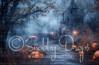 Spooky Path Fabric Backdrop Sweep-Fabric Photography Sweep-Snobby Drops Fabric Backdrops for Photography, Exclusive Designs by Tara Mapes Photography, Enchanted Eye Creations by Tara Mapes, photography backgrounds, photography backdrops, fast shipping, US backdrops, cheap photography backdrops