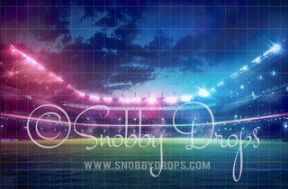 Sports Stadium Field Fabric Backdrop-Fabric Photography Backdrop-Snobby Drops Fabric Backdrops for Photography, Exclusive Designs by Tara Mapes Photography, Enchanted Eye Creations by Tara Mapes, photography backgrounds, photography backdrops, fast shipping, US backdrops, cheap photography backdrops