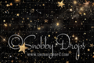 Stars on Black Fabric Backdrop-Fabric Photography Backdrop-Snobby Drops Fabric Backdrops for Photography, Exclusive Designs by Tara Mapes Photography, Enchanted Eye Creations by Tara Mapes, photography backgrounds, photography backdrops, fast shipping, US backdrops, cheap photography backdrops