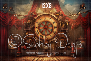 Steampunk Studio Fabric Backdrop-Fabric Photography Backdrop-Snobby Drops Fabric Backdrops for Photography, Exclusive Designs by Tara Mapes Photography, Enchanted Eye Creations by Tara Mapes, photography backgrounds, photography backdrops, fast shipping, US backdrops, cheap photography backdrops