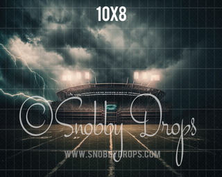 Stormy Stadium Sports Fabric Backdrop-Fabric Photography Backdrop-Snobby Drops Fabric Backdrops for Photography, Exclusive Designs by Tara Mapes Photography, Enchanted Eye Creations by Tara Mapes, photography backgrounds, photography backdrops, fast shipping, US backdrops, cheap photography backdrops