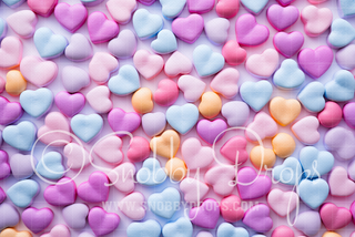 Sweet Candy Hearts Valentine Fabric Backdrop-Fabric Photography Backdrop-Snobby Drops Fabric Backdrops for Photography, Exclusive Designs by Tara Mapes Photography, Enchanted Eye Creations by Tara Mapes, photography backgrounds, photography backdrops, fast shipping, US backdrops, cheap photography backdrops