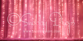 Sweet Pink Glitter Stars Dance Backdrop-Fabric Photography Backdrop-Snobby Drops Fabric Backdrops for Photography, Exclusive Designs by Tara Mapes Photography, Enchanted Eye Creations by Tara Mapes, photography backgrounds, photography backdrops, fast shipping, US backdrops, cheap photography backdrops