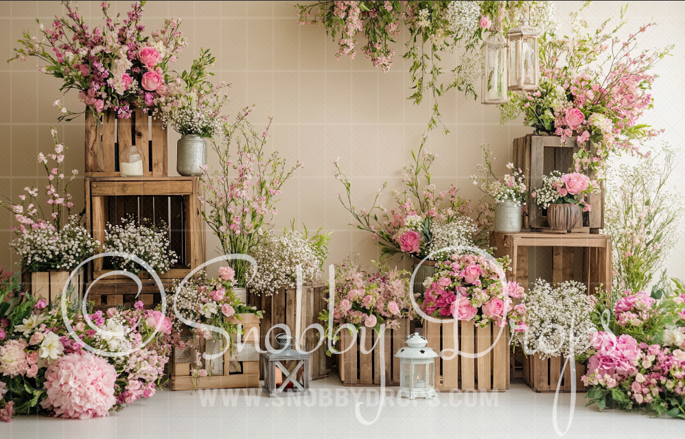 Sweet Spring Studio Fabric Backdrop by Snobby Drops USA