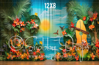 Tropical Margarita Land Backdrop-Fabric Photography Backdrop-Snobby Drops Fabric Backdrops for Photography, Exclusive Designs by Tara Mapes Photography, Enchanted Eye Creations by Tara Mapes, photography backgrounds, photography backdrops, fast shipping, US backdrops, cheap photography backdrops