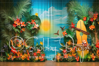 Tropical Margarita Land Tot Drop-Fabric Photography Tot Drop-Snobby Drops Fabric Backdrops for Photography, Exclusive Designs by Tara Mapes Photography, Enchanted Eye Creations by Tara Mapes, photography backgrounds, photography backdrops, fast shipping, US backdrops, cheap photography backdrops
