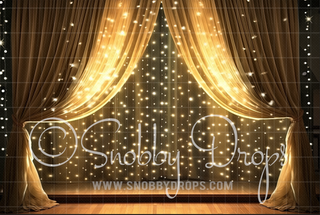 Twinkling Curtains Dance Backdrop-Fabric Photography Backdrop-Snobby Drops Fabric Backdrops for Photography, Exclusive Designs by Tara Mapes Photography, Enchanted Eye Creations by Tara Mapes, photography backgrounds, photography backdrops, fast shipping, US backdrops, cheap photography backdrops