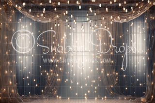 Twinkling Lights Dance Backdrop-Fabric Photography Backdrop-Snobby Drops Fabric Backdrops for Photography, Exclusive Designs by Tara Mapes Photography, Enchanted Eye Creations by Tara Mapes, photography backgrounds, photography backdrops, fast shipping, US backdrops, cheap photography backdrops