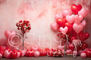 Valentine Studio Fabric Backdrop-Fabric Photography Backdrop-Snobby Drops Fabric Backdrops for Photography, Exclusive Designs by Tara Mapes Photography, Enchanted Eye Creations by Tara Mapes, photography backgrounds, photography backdrops, fast shipping, US backdrops, cheap photography backdrops